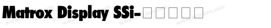 Matrox Display SSi字体转换